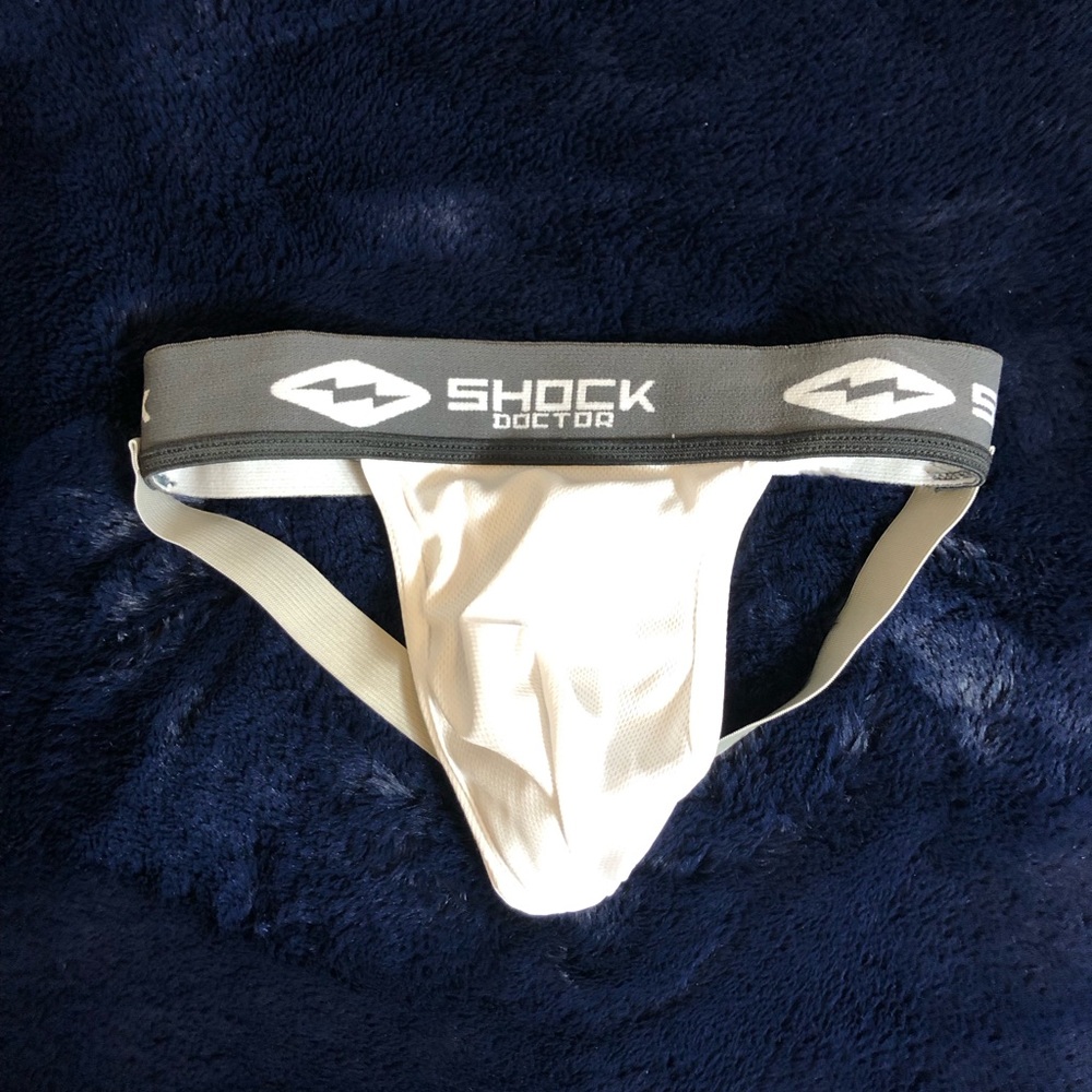 White Shock Doctor Jockstrap Size Boys XL (Size 28-30)